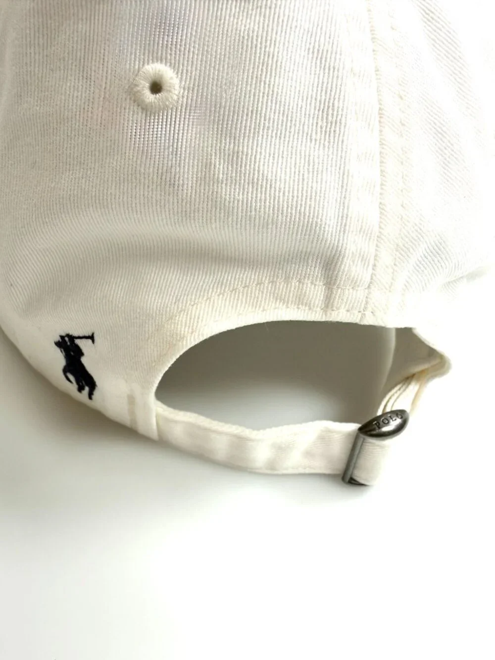 NWT POLO RALPH LAUREN NEVIS WHITE SPELL OUT COTTON TWILL HAT